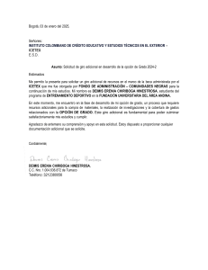 Solicitud de giro adicional para opci&oacute;n de grado - ICETEX