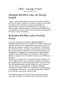 Resumen y an&aacute;lisis de 1984 de George Orwell
