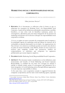 Marketing Social y Responsabilidad Social Corporativa