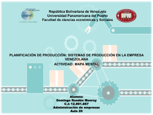Mapa mental: Planificaci&oacute;n de producci&oacute;n en empresas venezolanas