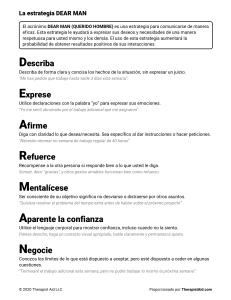 Estrategia DEAR MAN: Gu&iacute;a para comunicarse eficazmente
