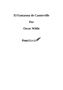 El Fantasma de Canterville - Oscar Wilde - Novela G&oacute;tica