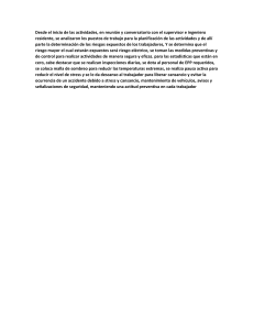 Reporte de Seguridad: Riesgo El&eacute;ctrico y Medidas de Control