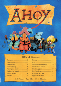 AHOY Board Game Rulebook: Rules, Factions, Setup