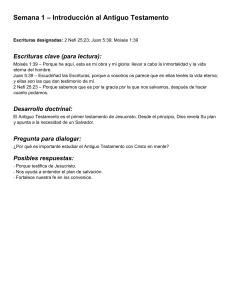 Estudio del Antiguo Testamento - Semana 1