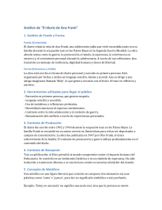 An&aacute;lisis de 'El diario de Ana Frank'