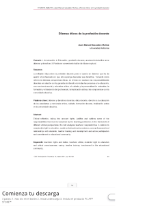 Dilemas &eacute;ticos de la profesi&oacute;n docente