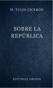 Sobre la Rep&uacute;blica by M. Tulio Cicer&oacute;n
