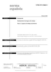 Norma UNE-EN 12464-1: Iluminaci&oacute;n de lugares de trabajo interiores