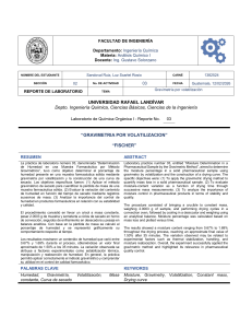 Informe de laboratorio: Gravimetr&iacute;a por volatilizaci&oacute;n en farmac&eacute;uticos