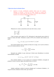 Ejercicios de diodos Zener: Circuitos y c&aacute;lculos