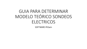 Gu&iacute;a para IPI2win: Modelo Te&oacute;rico de Sondeos El&eacute;ctricos