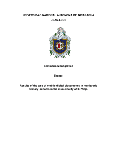 Mobile Digital Classrooms in Multigrade Schools