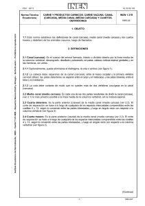Norma INEN 1 219: Definiciones de Carne Vacuna