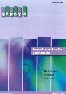 NEPSY-II Application and Correction Manual