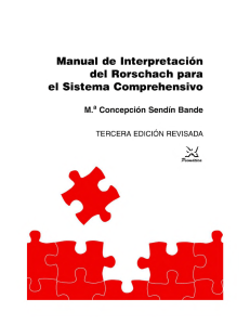 Manual de Interpretaci&oacute;n del Rorschach (Sistema Comprehensivo)