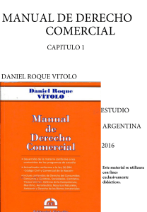 Manual de Derecho Comercial - Dr. Daniel Roque V&iacute;tolo