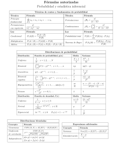 Authorized Formulas: Probability & Inferential Statistics