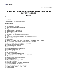 Charlas De Prevenci&oacute;n