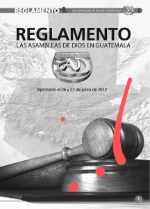 Reglamento Asambleas de Dios Guatemala 2012