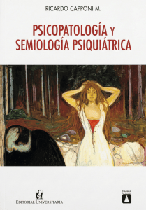 Psicopatolog&iacute;a y Semiolog&iacute;a Psiqui&aacute;trica - Capponi