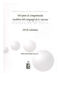 Test de Comprensi&oacute;n Auditiva del Lenguaje