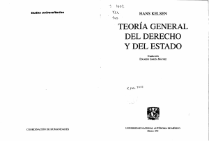 Teor&iacute;a General del Derecho y del Estado - Hans Kelsen