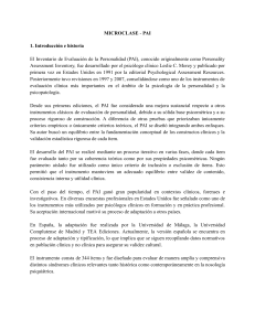 Microclase sobre el Inventario de Evaluaci&oacute;n de la Personalidad (PAI)