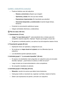 Plan de clase subjuntivo espa&ntilde;ol: CUANDO + SUBJUNTIVO