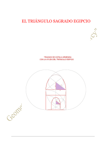 El Tri&aacute;ngulo Sagrado Egipcio: Geometr&iacute;a y Simbolismo