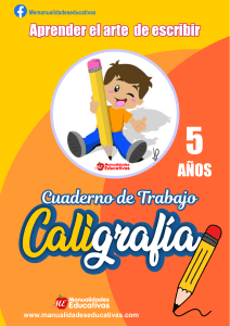Cuaderno de Trabajo Caligraf&iacute;a 5 A&ntilde;os