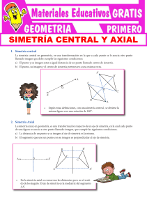Simetr&iacute;a Central y Axial: Geometr&iacute;a Primero