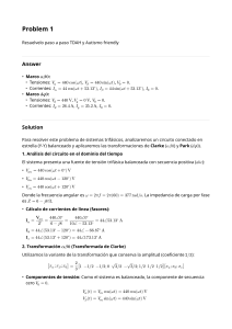 Resoluci&oacute;n paso a paso de Problema 1 de Sistemas Trif&aacute;sicos