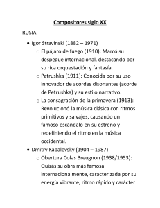 Compositores del siglo XX: M&uacute;sica cl&aacute;sica del siglo 20