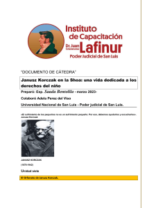 Janusz Korczak en la Sho&aacute;: derechos del ni&ntilde;o y orfanato