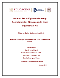 An&aacute;lisis de riesgo de inundaci&oacute;n en San Luis II