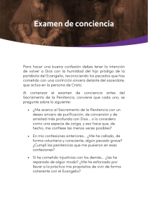 Examen de conciencia: gu&iacute;a para la confesi&oacute;n cat&oacute;lica