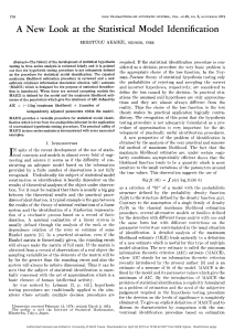 A New Look at Statistical Model Identification (Akaike, 1974)