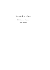 Historia de la m&uacute;sica - Libro de texto de Francisco Guerrero