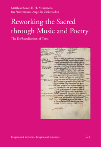 Reworking the Sacred: Music, Poetry, and Textual Sacralisation