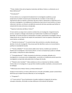 Marco Te&oacute;rico vs. Marco Referencial: An&aacute;lisis Cr&iacute;tico