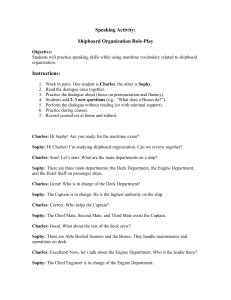 Shipboard Organization Role-Play Speaking Activity