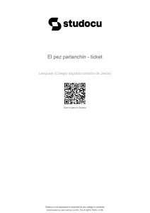 El pez parlanch&iacute;n - Ejercicio de comprensi&oacute;n lectora