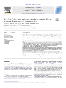 Effect of IPC Programme on Childcare Workers in Daycares: Systematic Review