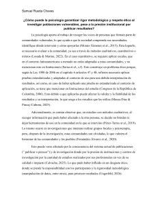 Psicolog&iacute;a y &eacute;tica en investigaci&oacute;n con poblaciones vulnerables