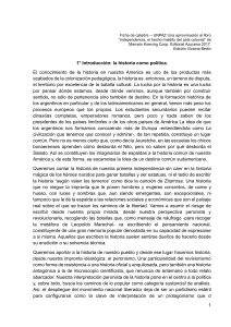 Ficha de catedra: Independencia, el hecho maldito del pa&iacute;s colonial