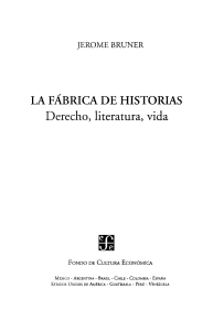 La F&aacute;brica de Historias: Derecho, literatura, vida - Jerome Bruner