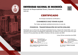 Certificado de Transformaci&oacute;n de Datos en Power BI