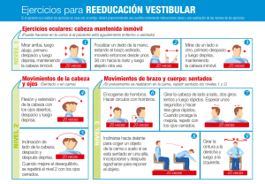 Ejercicios para Reeducaci&oacute;n Vestibular