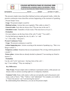 English Grammar Worksheet: Present Simple vs. Continuous